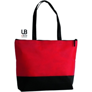 Sac shopping 100grs non tissé zippé