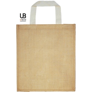 Sac shopping en jute avec anses en coton plates