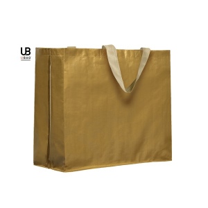 Sac shopping 120grs pp tissé laminé avec anses courtes