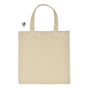 Tote bag 220grs coton avec soufflets et bouton pression