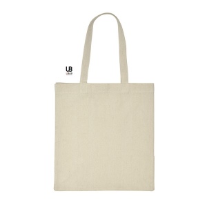Tote bag 220grs coton avec soufflets et bouton pression