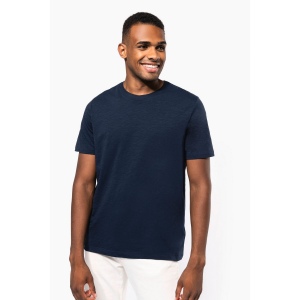 T-shirt slub écoresponsable col rond manches courtes homme