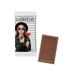 Mignonnette de chocolat MIDI, flowpack PAPIER