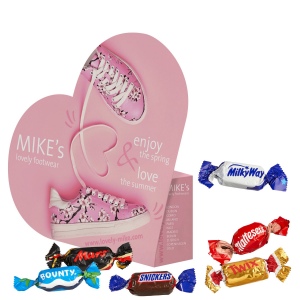Boîte avec contour intégré «cœur» avec Celebrations®