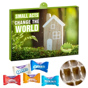 Calendrier de l'avent Premium cadeau – version écologique avec Assortiment de Milka Favourites