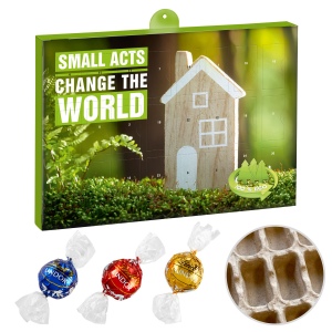Calendrier de l'avent Premium cadeau – version écologique avec Lindor de Lindt
