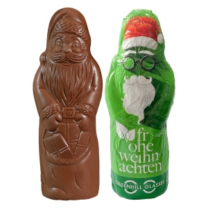 Père Noël MAXI en chocolat VEGAN
