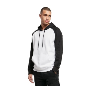 Sweat capuche manches et capuche contrastées