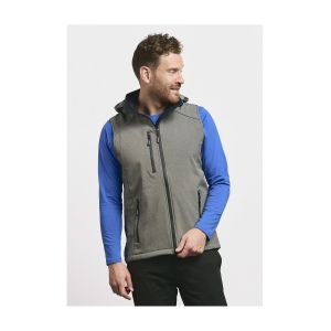 Bodywarmer en softshell avec capuche