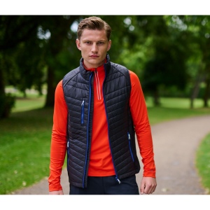 Bodywarmer bi-matière homme