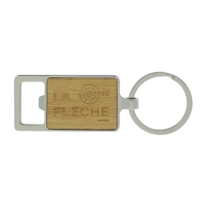 Porte-cles bambou decapsuleur (+Gravure laser LA21)
