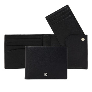 Portefeuille Button Noir