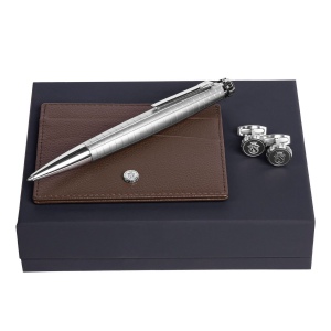 Parure Festina (stylo bille, porte-cartes & boutons de manchette)