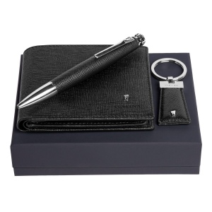 Parure Chronobike (stylo bille, porte-clefs & portefeuille)