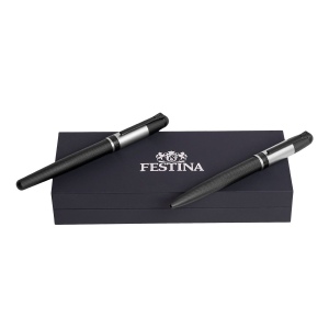 Parure Classicals Noir Edition Argent (stylo bille & stylo roller)