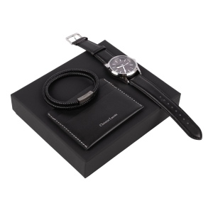 Parure Alter Noir (porte-cartes, montre & bracelet)