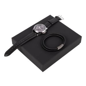 Parure Alter Noir (montre & bracelet)