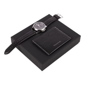 Parure Alter Noir (porte-cartes & montre)