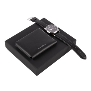 Parure Alter Noir (portefeuille porte-monnaie & montre)