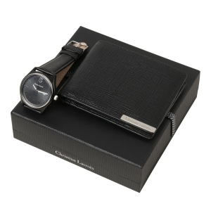 Parure More Noir (portefeuille & montre)