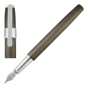 Stylo plume Block Brushed Gun