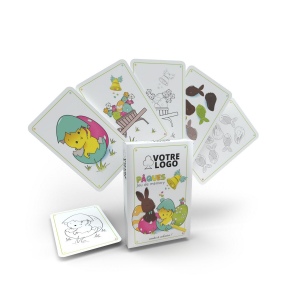 Jeu de memo et coloriage de Pâques - 33 cartes