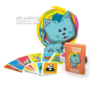 Jeu de mistigri "Animaux" - 33 cartes