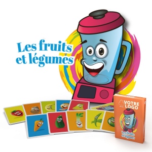 Jeu de mistigri "Fruits et légumes" - 33 cartes