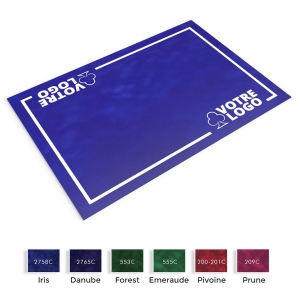 Tapis flocké - 40 x 60 cm (iris,pivoine,émeraude)