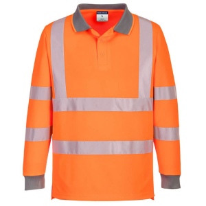 POLO ECO HAUTE VISIBILITÉ L/S 100% Acrylique,tricot 1 gr/m²