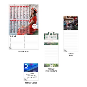 Bloc suspendu magnetique - mini 100x250mm - sans decoupe - bloc 30 feuillets noirs - bloc liste de course