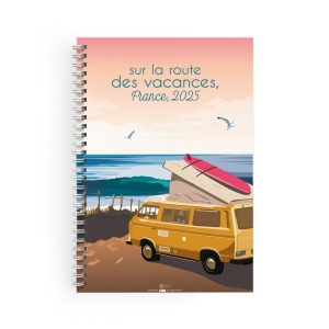 Carnet a spirale creation - micro 75x100mm - pelliculage mat - bloc de 100 feuillets perfores sans impression - spirale blanche a gauche