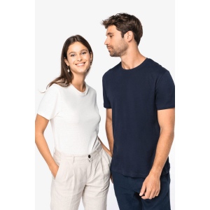 T-shirt écoresponsable en coton bio et lin unisexe