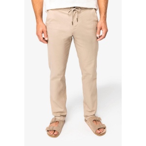 Pantalon écoresponsable en lin et coton bio homme