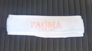 Bandeau velours éponge avec logo brodé