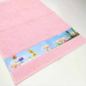 Serviette de bain liteau sublimé quadri