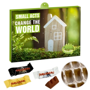 Calendrier de l'avent Premium cadeau – version écologique avec un Mix des Minis Toblerone