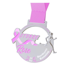 Médaille Octobre ROSE personnalisée