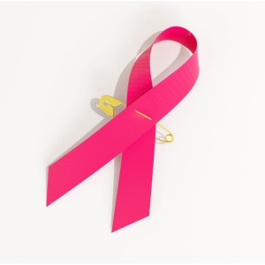Broche en Ruban Rose pour la lutte contre le cancer du sein