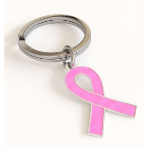 Porte -clés ruban Octobre ROSE