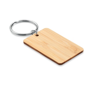 ANGLEBOO - Porte-clés rectangulaire bambou