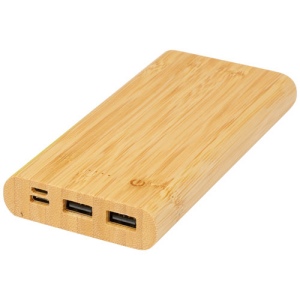 Batterie de secours Tulda de 10,000 mAh en bambou