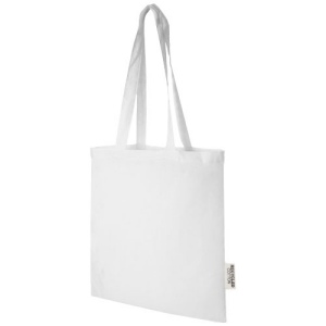 Sac shopping Madras en coton certifié GRS de 140 g/m2 de 7 L