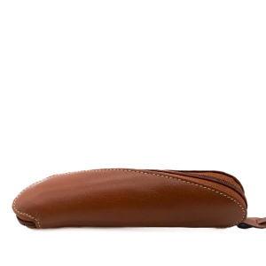 Trousse torsadée cuir Twisty