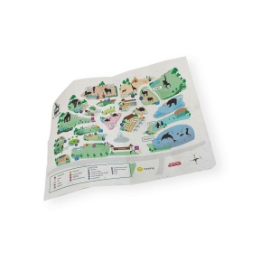 Plan touristique papier graines