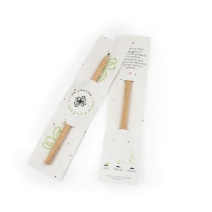Marque-page papier graines et crayon bois
