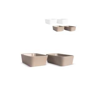 Sagaform Plat à four Flora mini 2-pcs