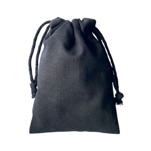 Pochon coton Noir XS 10x14