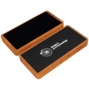 Batterie externe éco solaire 10000 FSC 100% bambou (Import)