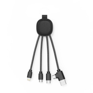 Ine Smart - Câble de charge multi-connecteurs Double entrée Type-C & USB